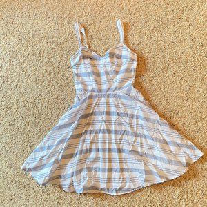 Blue and White Stripped Dress Jun & Ivy Small